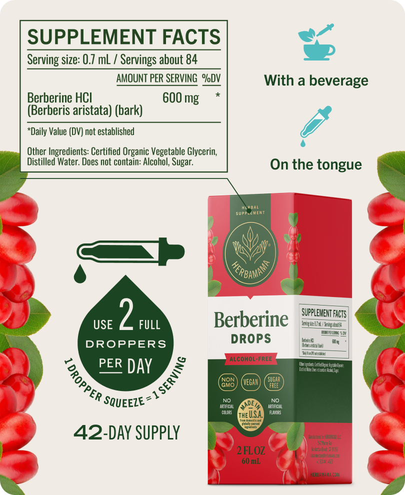 Berberine Drops - 2 Fl. Oz. Bottle