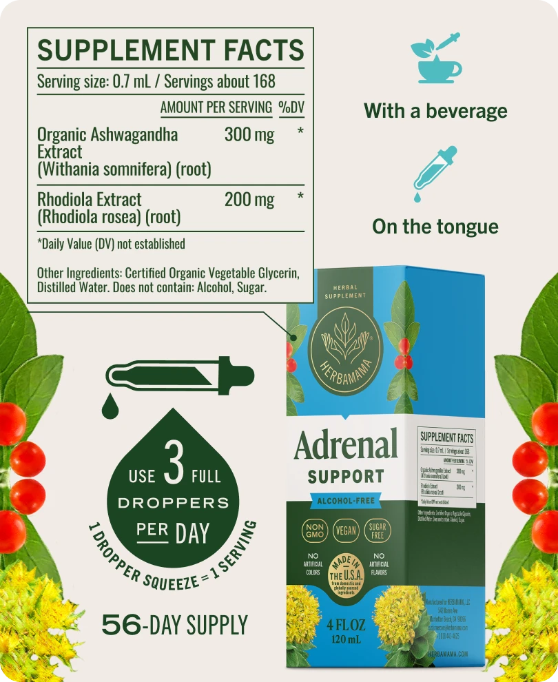 Adrenal Support Drops - 4 Fl. Oz. Bottle