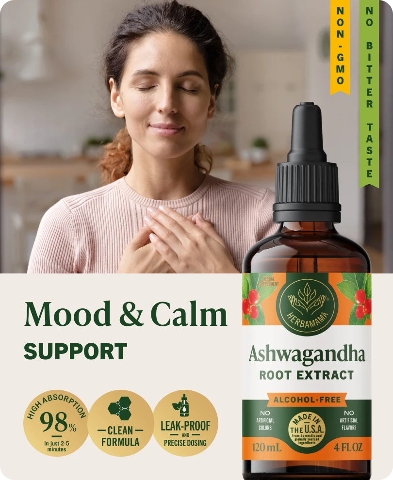 Ashwagandha Root Extract Drops - 4 Fl. Oz. Bottle