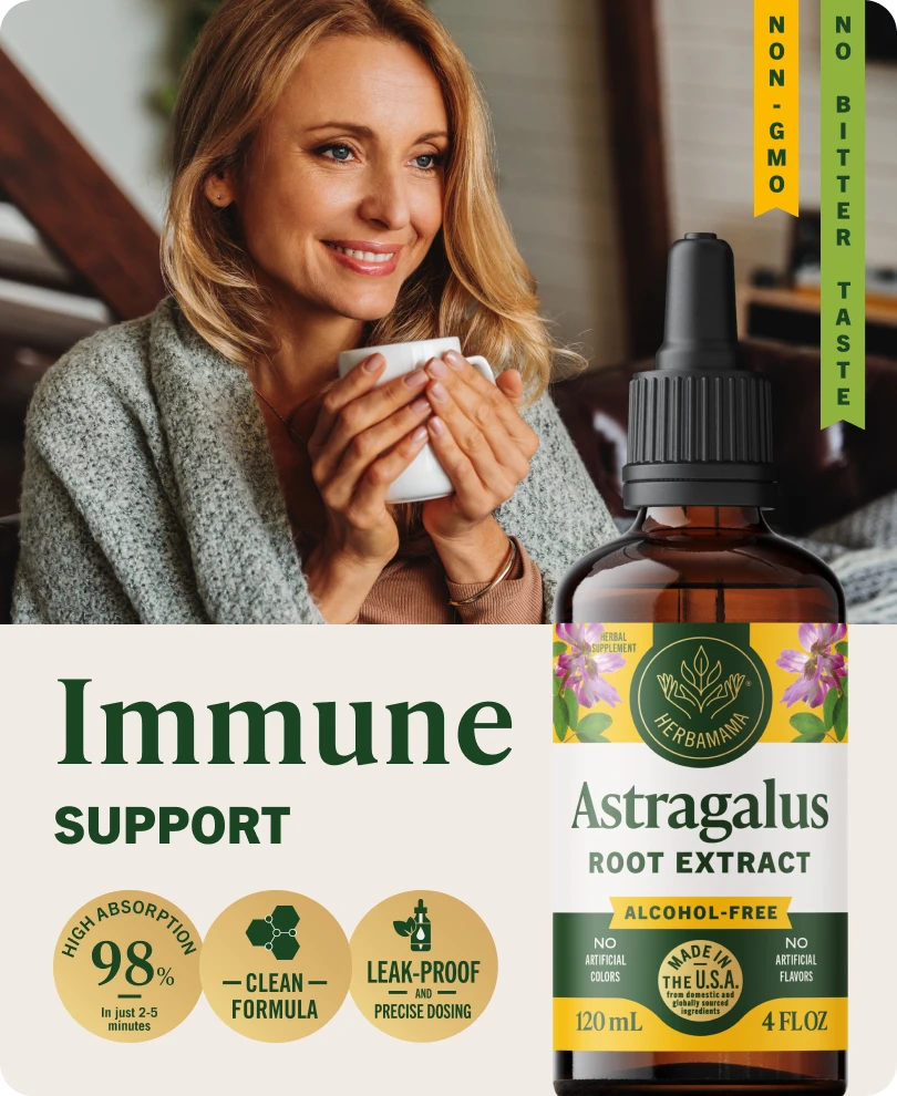 Astragalus Root Extract Drops - 4 Fl. Oz. Bottle
