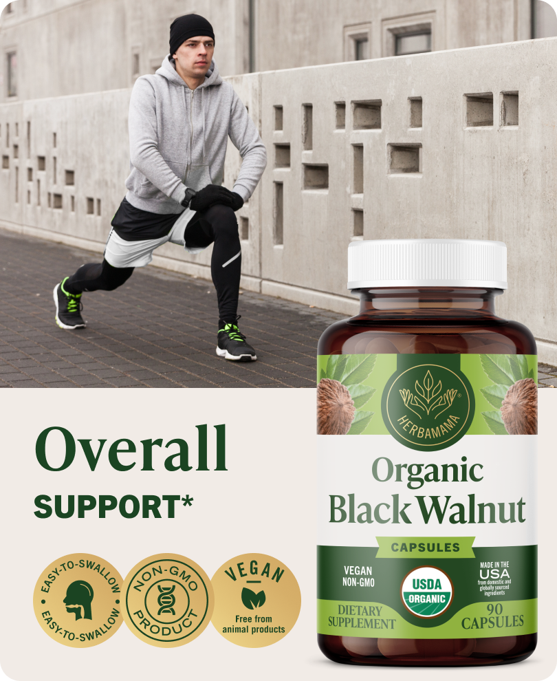 USDA Organic Black Walnut Capsules - 90 CT