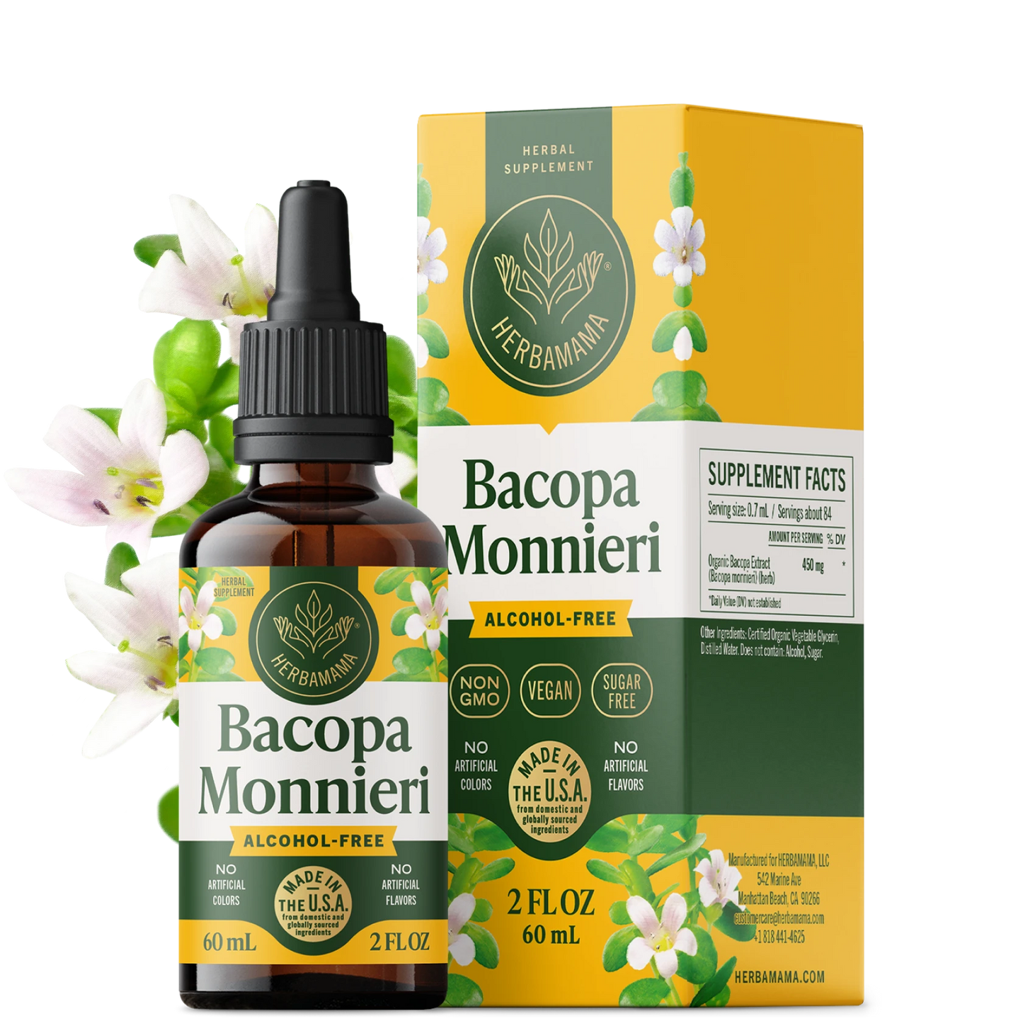 Bacopa Monnieri Drops - 2 Fl. Oz. Bottle