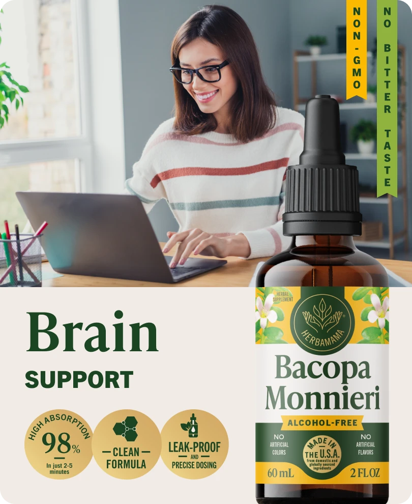 Bacopa Monnieri Drops - 2 Fl. Oz. Bottle