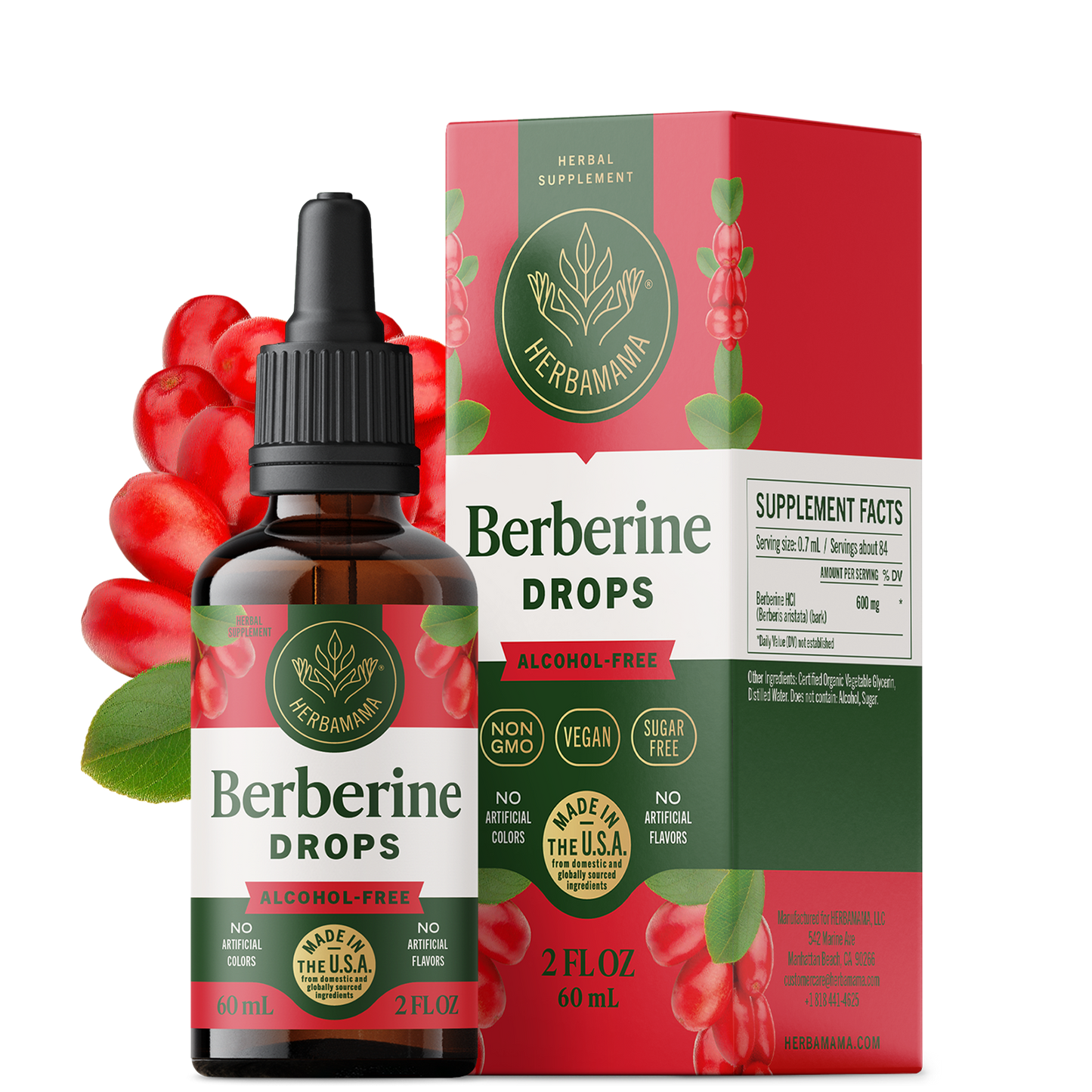 Berberine Drops - 2 Fl. Oz. Bottle