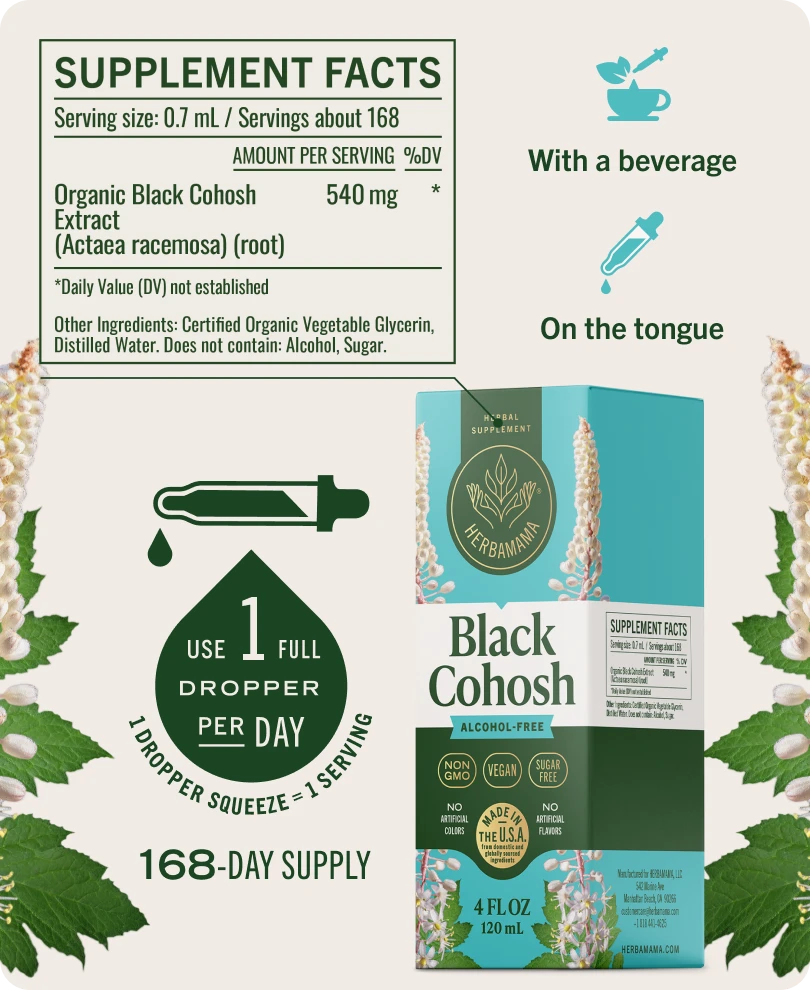 Black Cohosh Drops - 4 Fl. Oz. Bottle