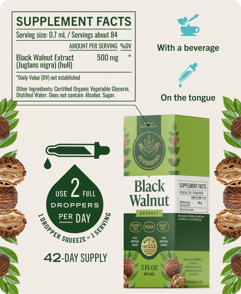 Black Walnut Drops - 2 Fl. Oz. Bottle