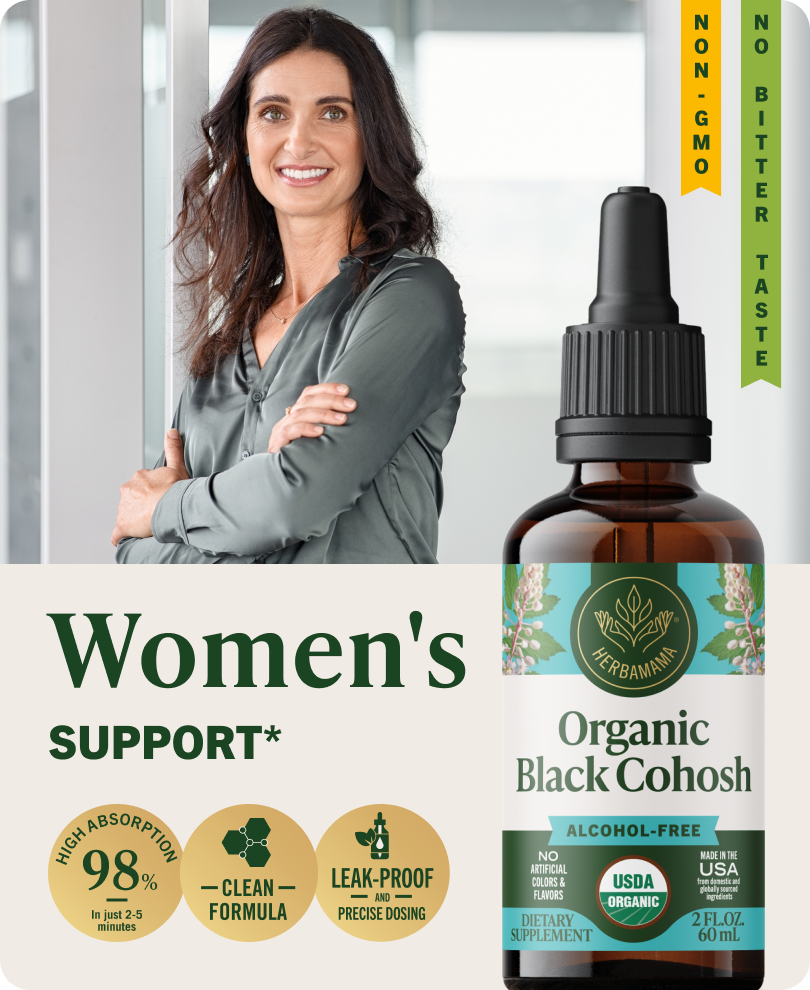 USDA Organic Black Cohosh Drops - 2 Fl. Oz. Bottle