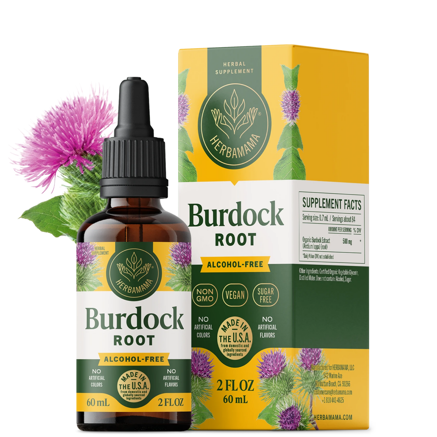 Burdock Root Drops - 2 Fl. Oz. Bottle