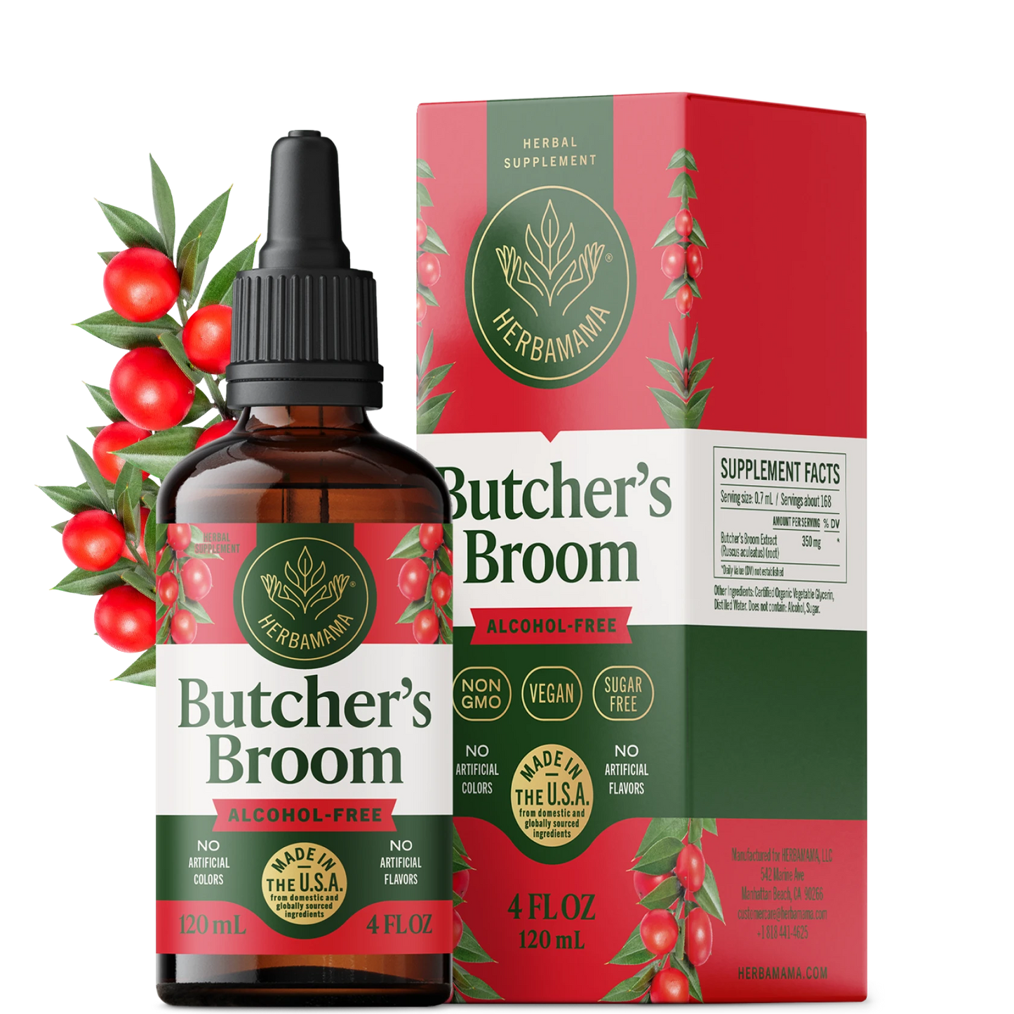 Butcher's Broom Drops - 4 Fl. Oz. Bottle