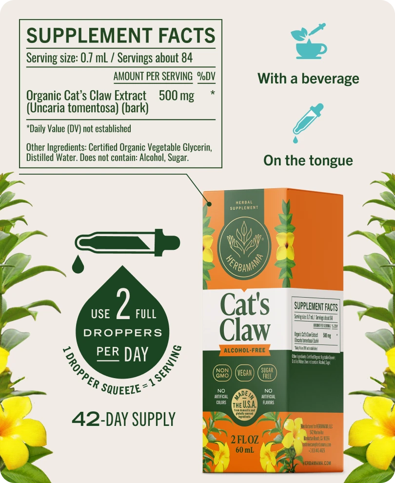 Cat’s Claw Drops - 2 Fl. Oz. Bottle