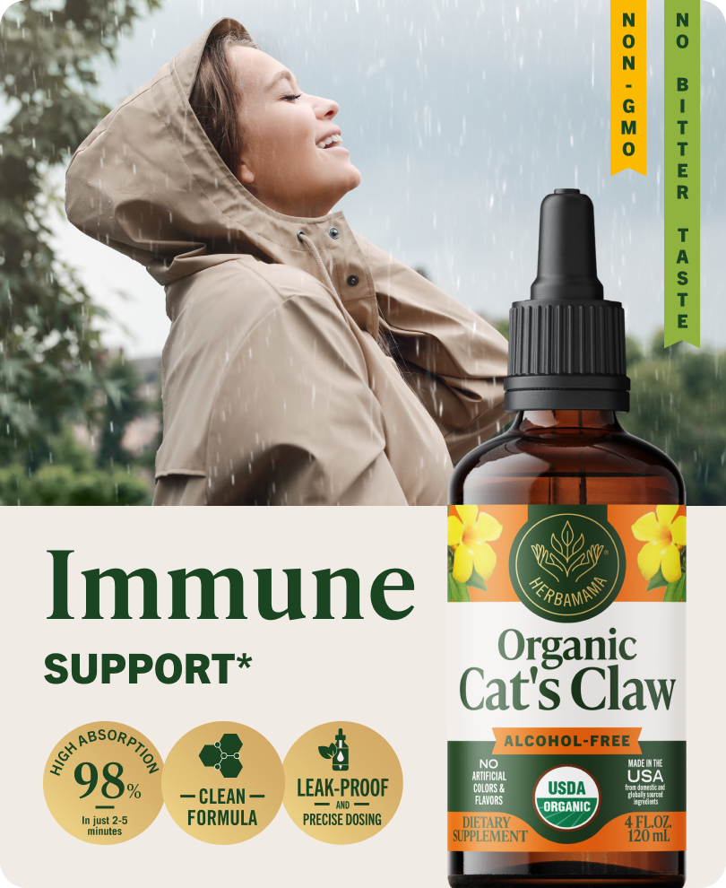 Organic Cat’s Claw Drops - 4 Fl. Oz. Bottle