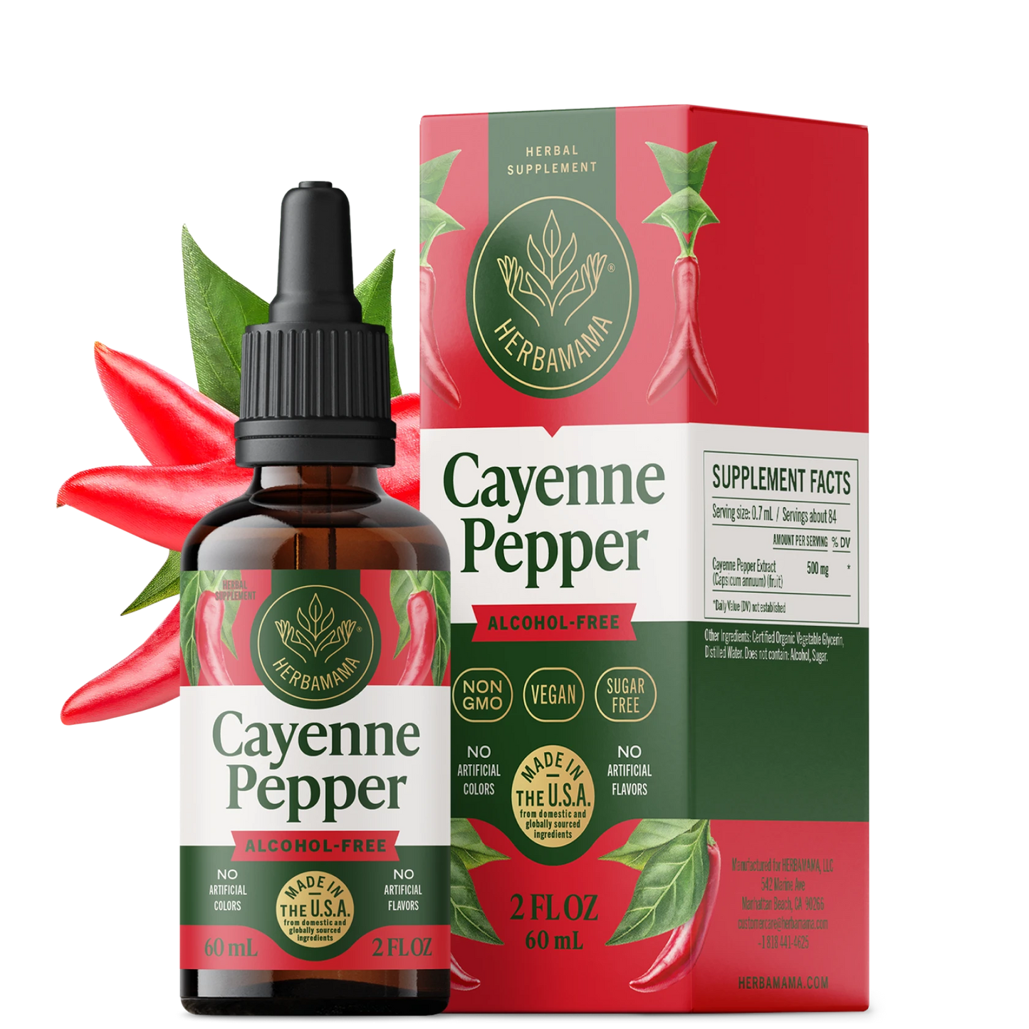 Cayenne Pepper Drops - 2 Fl. Oz. Bottle