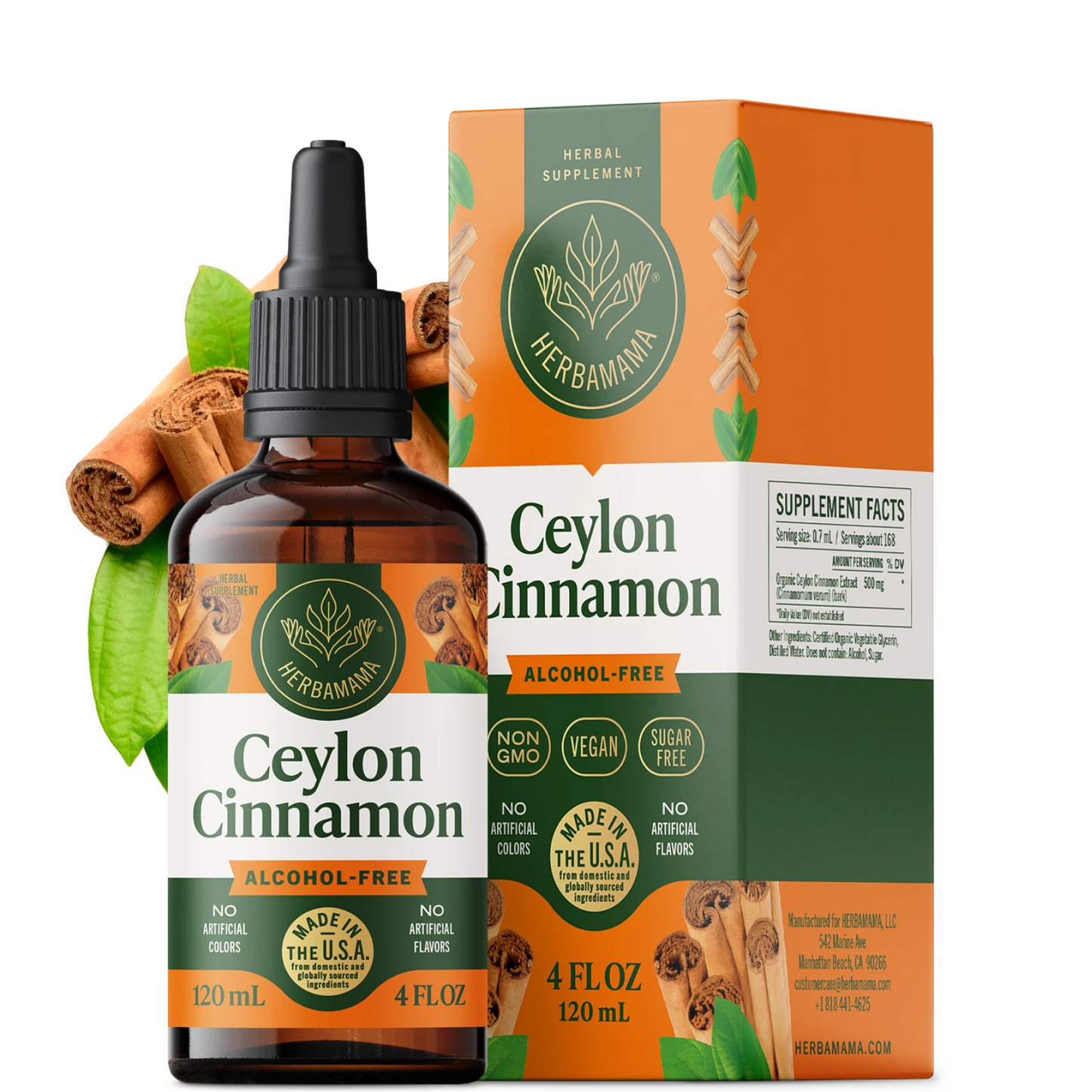 Ceylon Cinnamon Drops - 4 Fl. Oz. Bottle