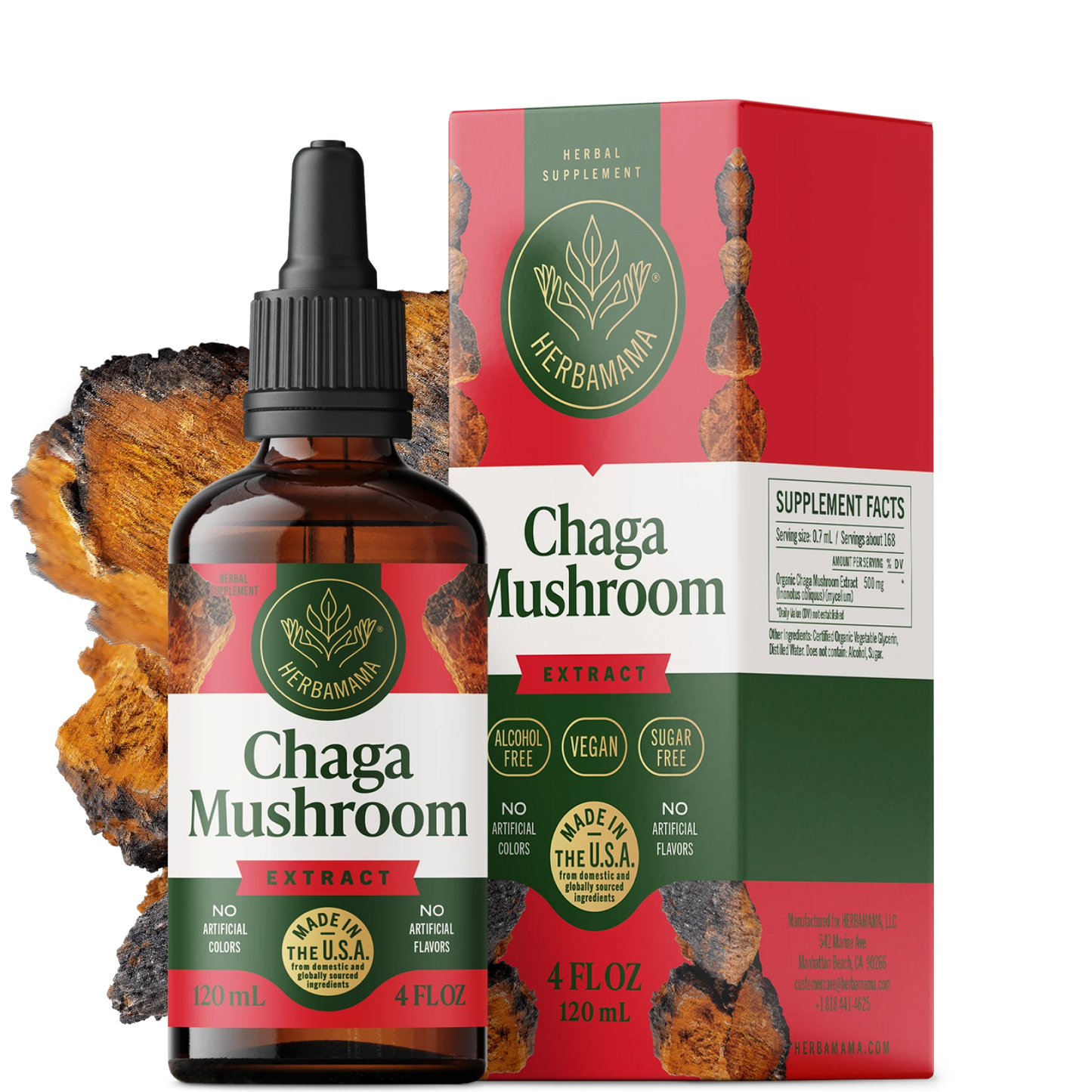 Chaga Mushroom Drops - 4 Fl. Oz. Bottle