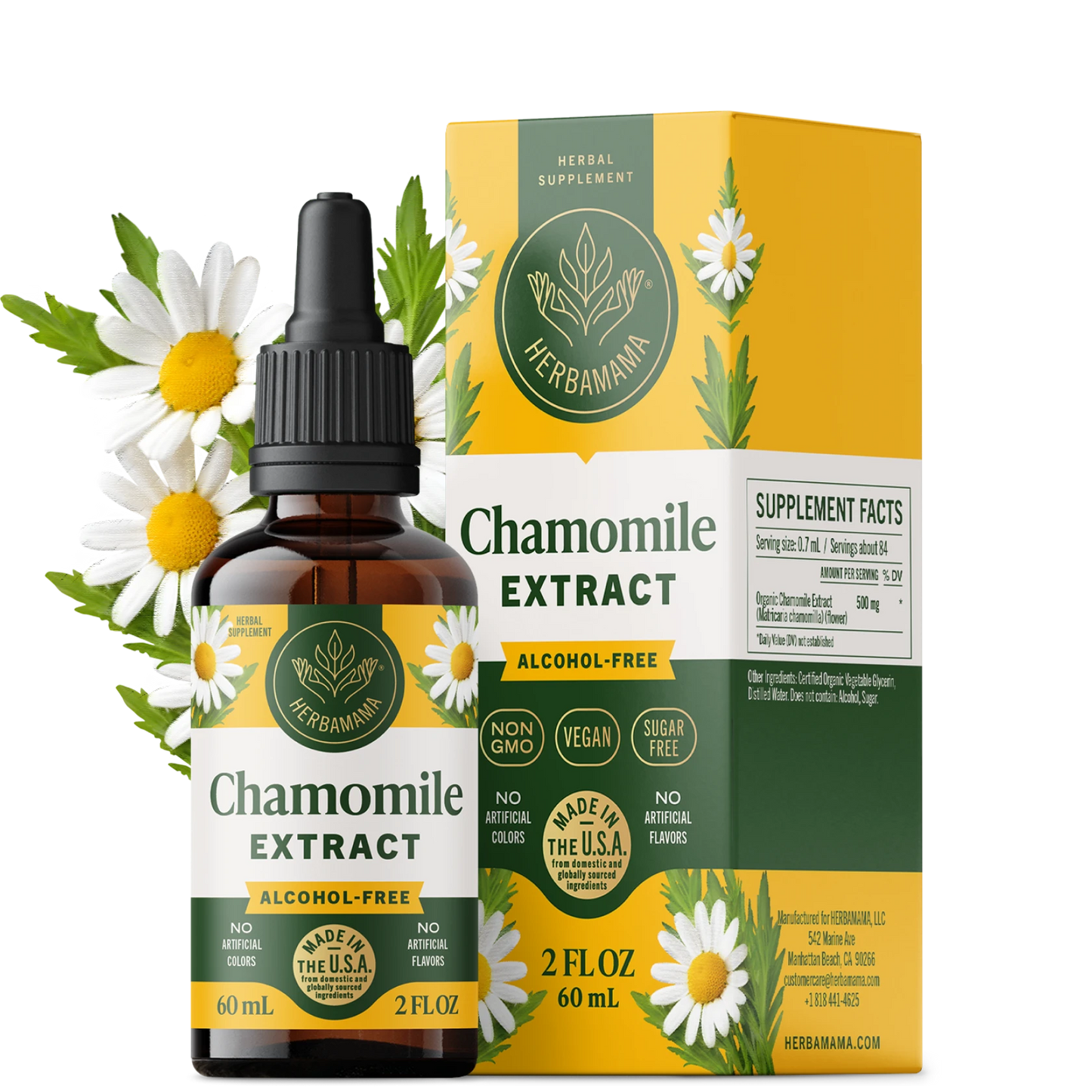 Chamomile Extract Drops - 2 Fl. Oz. Bottle