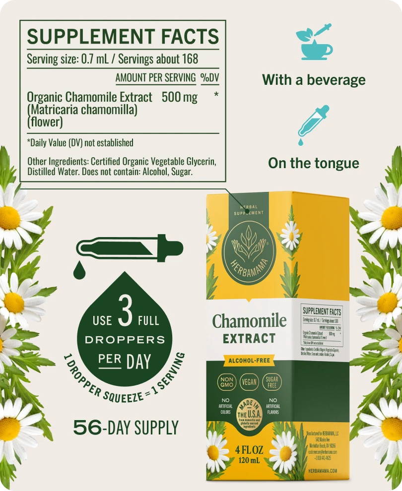 Chamomile Extract Drops - 4 Fl. Oz. Bottle