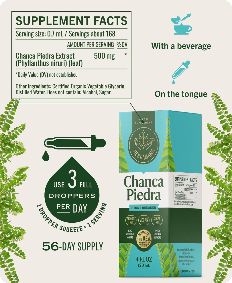 Chanca Piedra Stone Breaker Drops - 4 Fl. Oz. Bottle