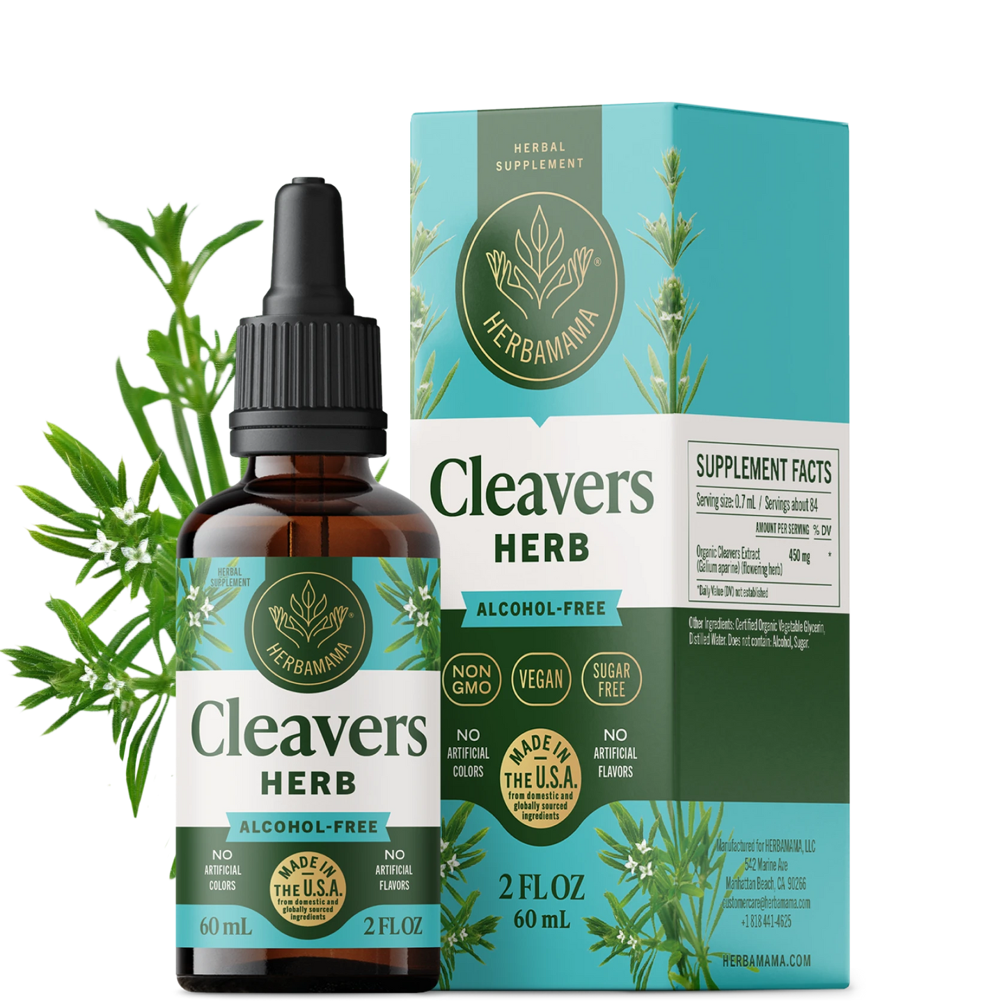 Cleavers Herb Drops - 2 Fl. Oz. Bottle