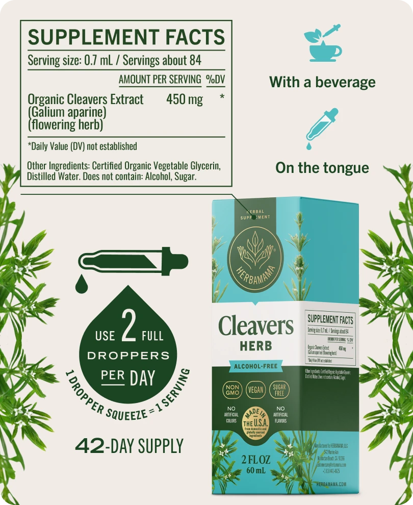 Cleavers Herb Drops - 2 Fl. Oz. Bottle