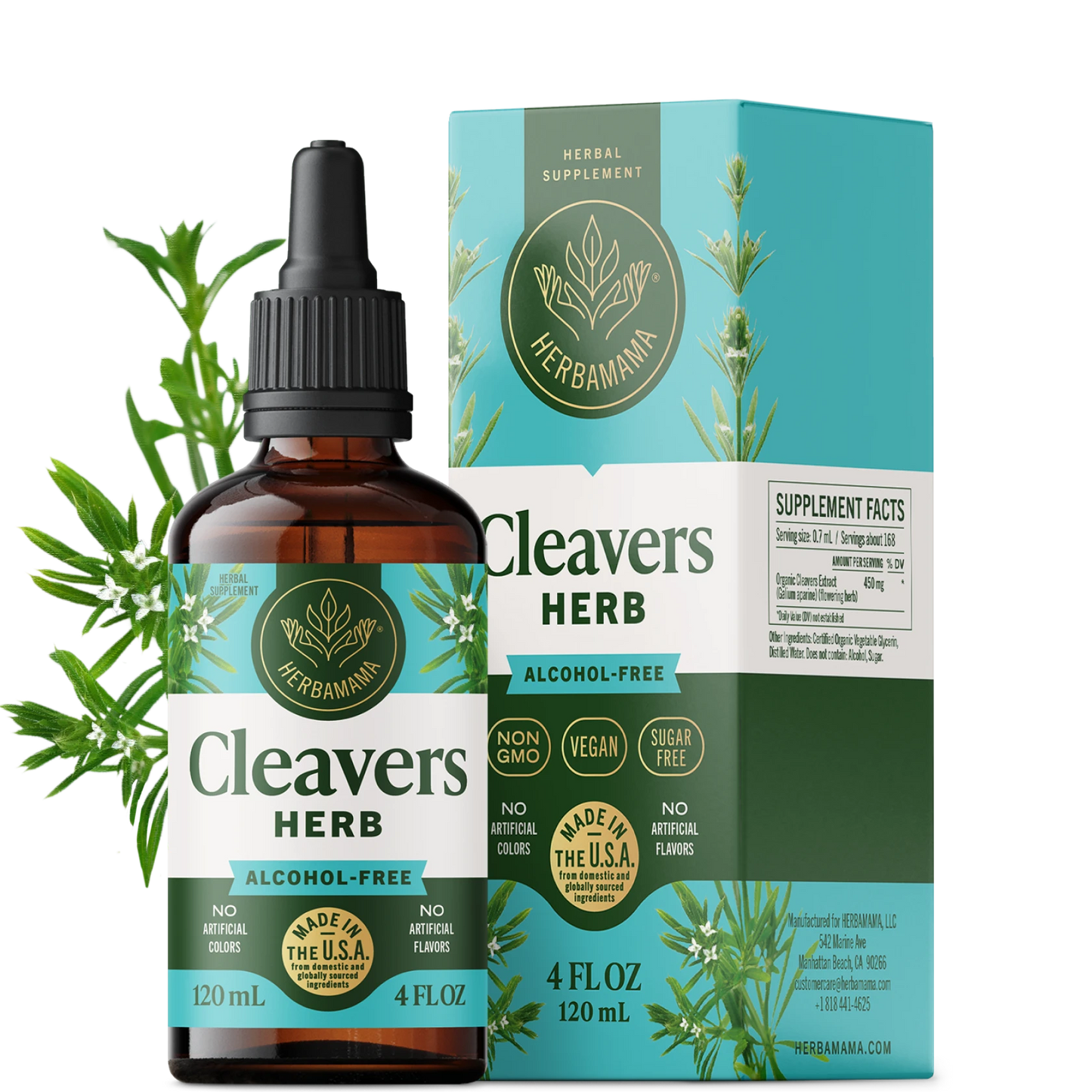 Cleavers Herb Drops - 4 Fl. Oz. Bottle