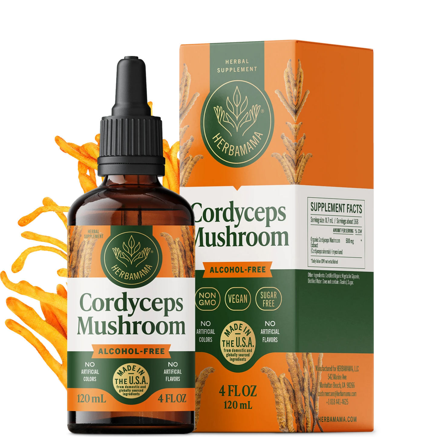Cordyceps Mushroom Drops - 4 Fl. Oz. Bottle