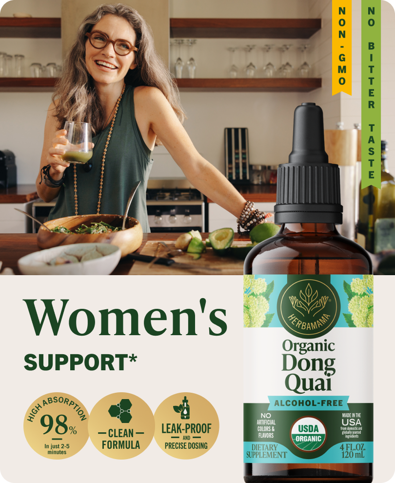 USDA Organic Dong Quai Drops - 4 Fl. Oz. Bottle