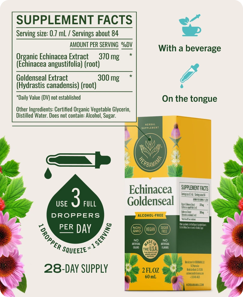 Echinacea Goldenseal Drops - 2 Fl. Oz. Bottle