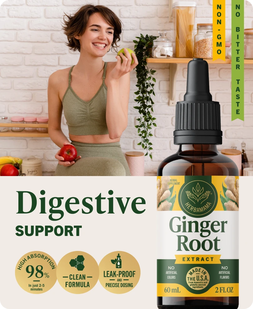 Ginger Root Extract Drops - 2 Fl. Oz. Bottle