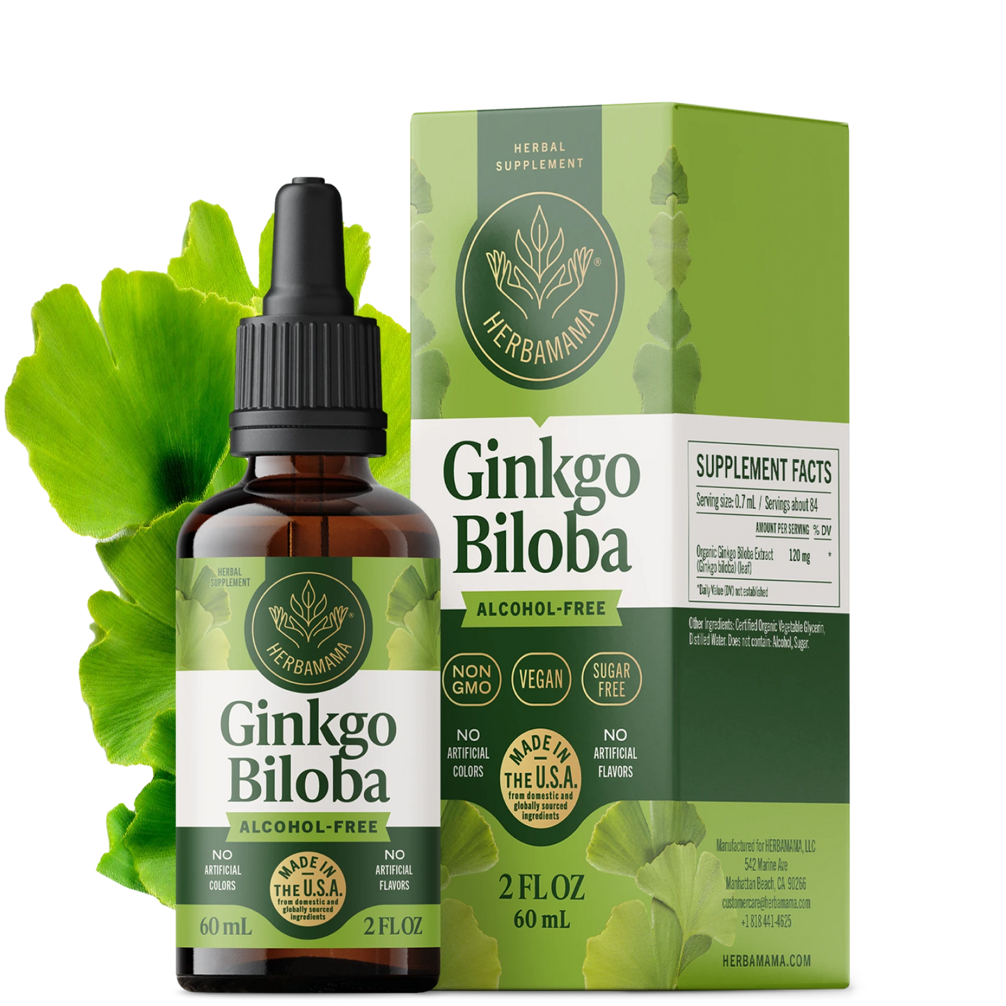 Ginkgo Biloba Drops - 2 Fl. Oz. Bottle