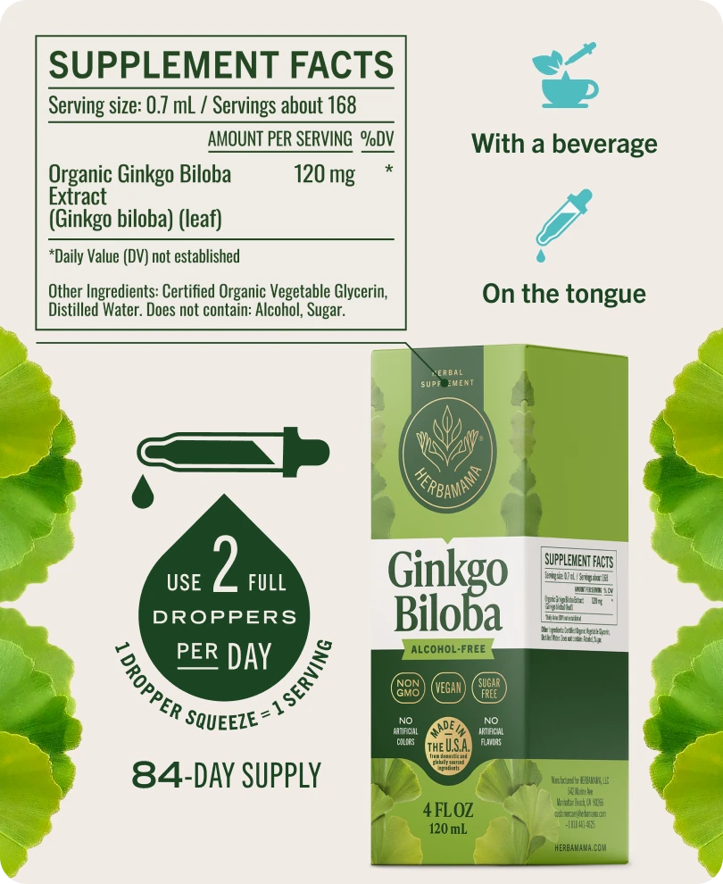 Ginkgo Biloba Drops - 4 Fl. Oz. Bottle