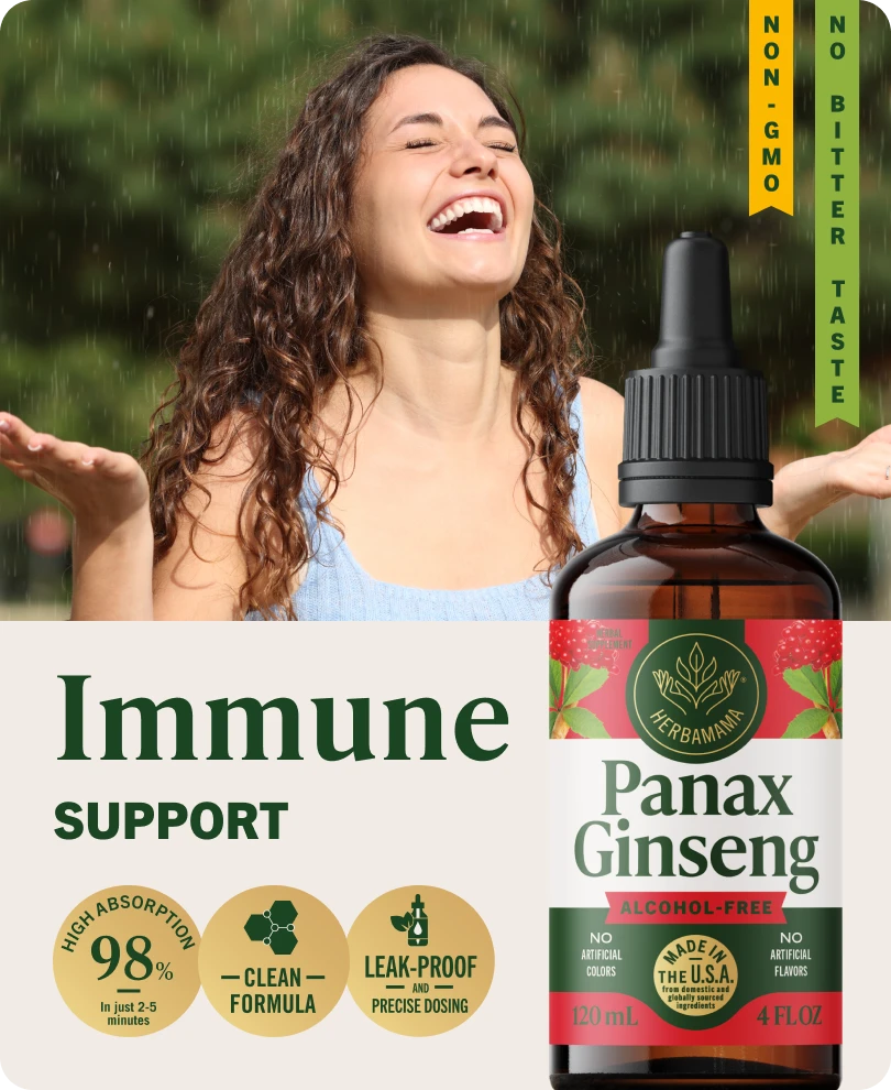 Panax Ginseng Drops - 4 Fl. Oz. Bottle
