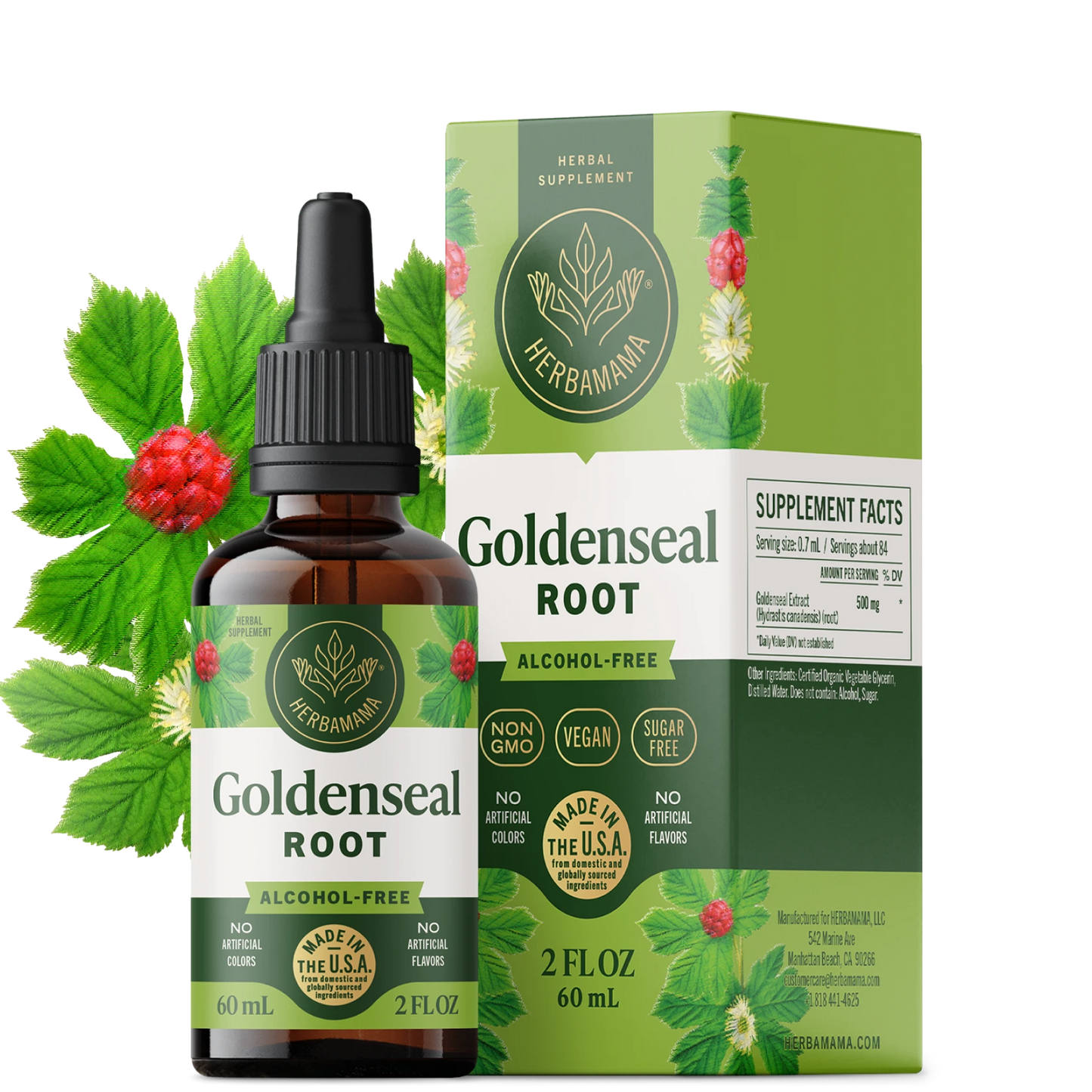 Goldenseal Root Drops - 2 Fl. Oz. Bottle
