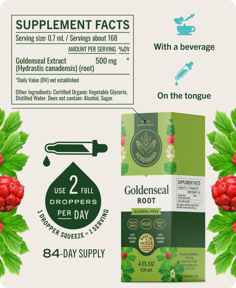 Goldenseal Root Drops - 4 Fl. Oz. Bottle