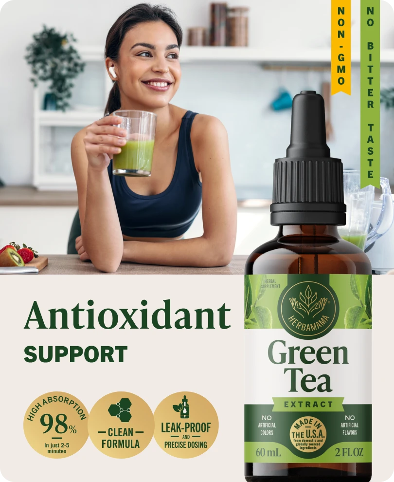 Green Tea Extract Drops - 2 Fl. Oz. Bottle