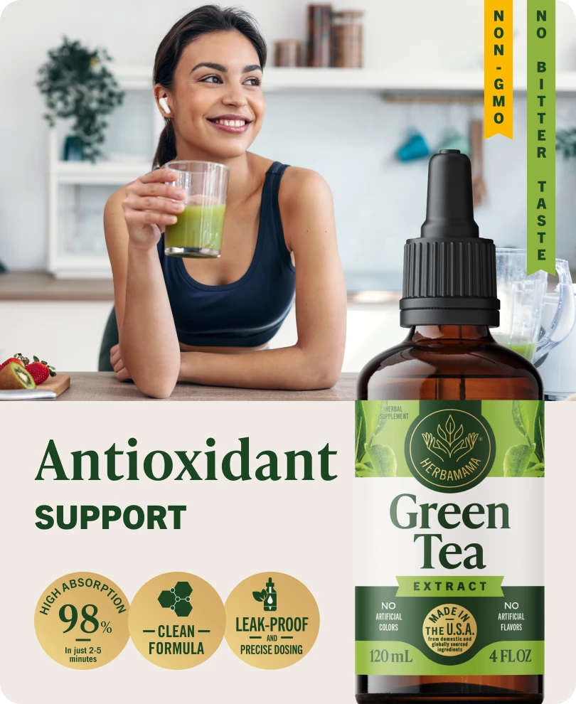 Green Tea Extract Drops - 4 Fl. Oz. Bottle