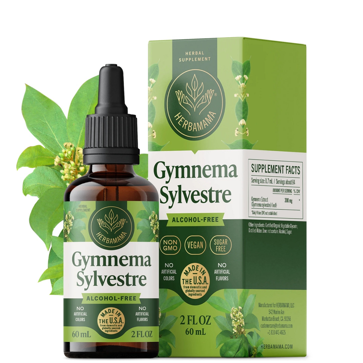 Gymnema Sylvestre Drops - 2 Fl. Oz. Bottle
