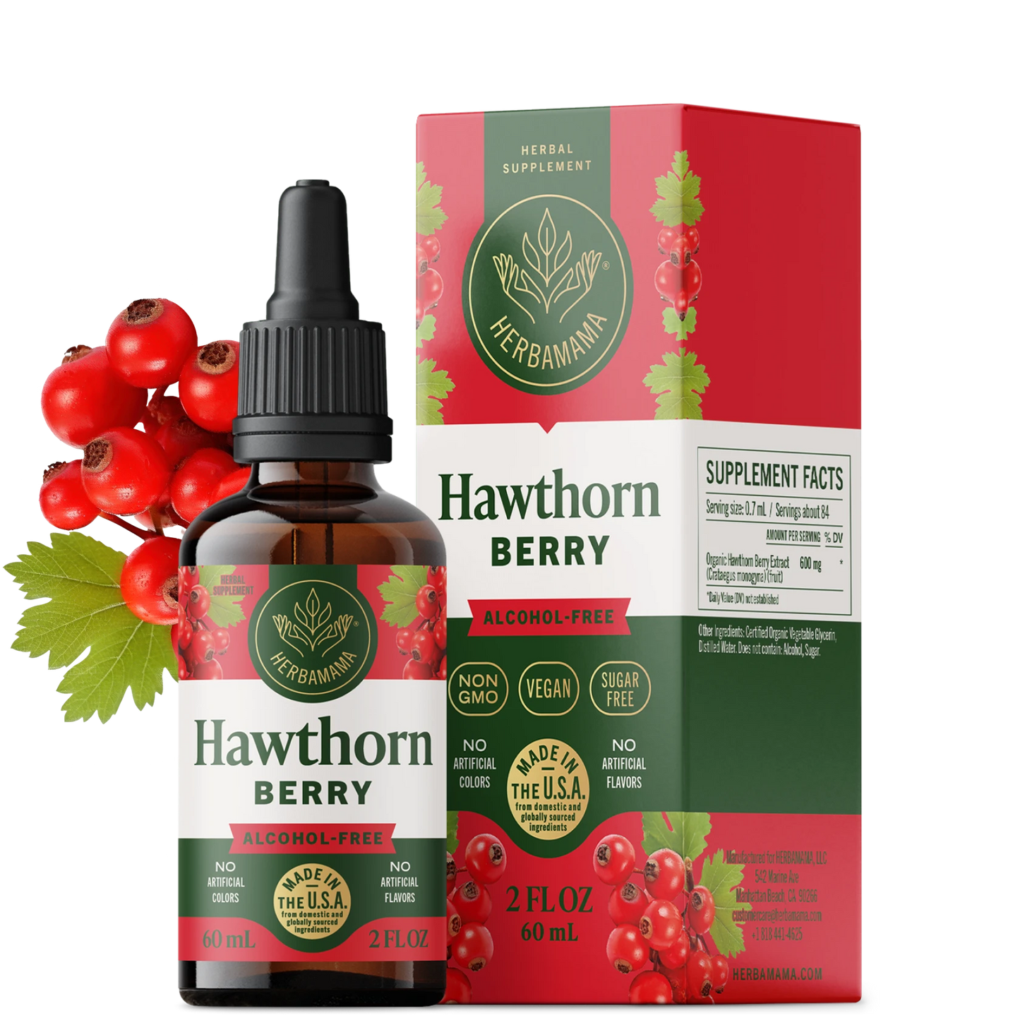 Hawthorn Berry Drops - 2 Fl. Oz. Bottle