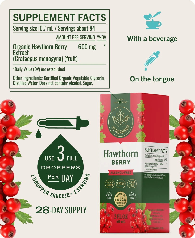 Hawthorn Berry Drops - 2 Fl. Oz. Bottle