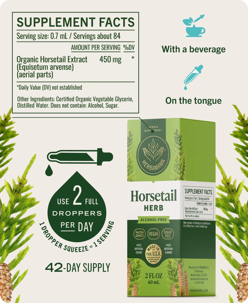 Horsetail Herb Drops - 2 Fl. Oz. Bottle
