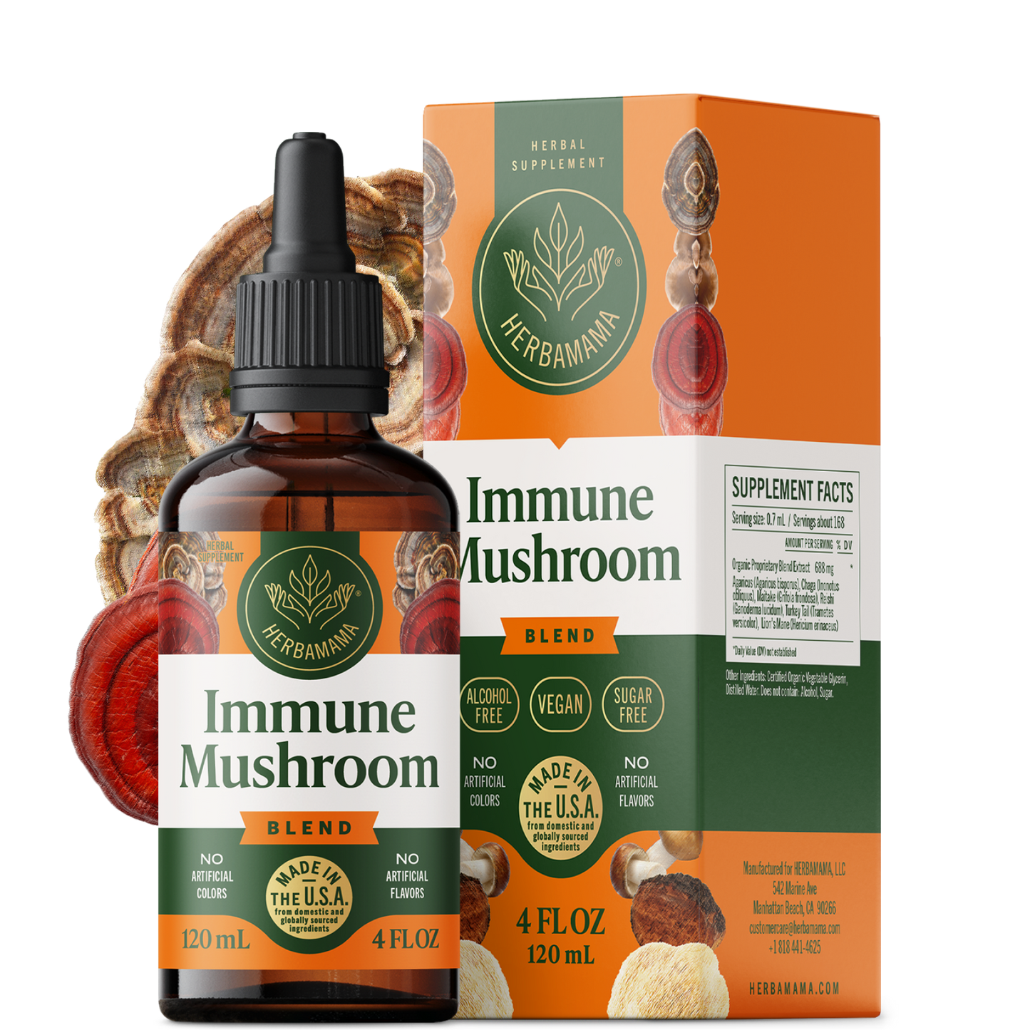 Immune Mushroom Drops - 4 Fl. Oz. Bottle