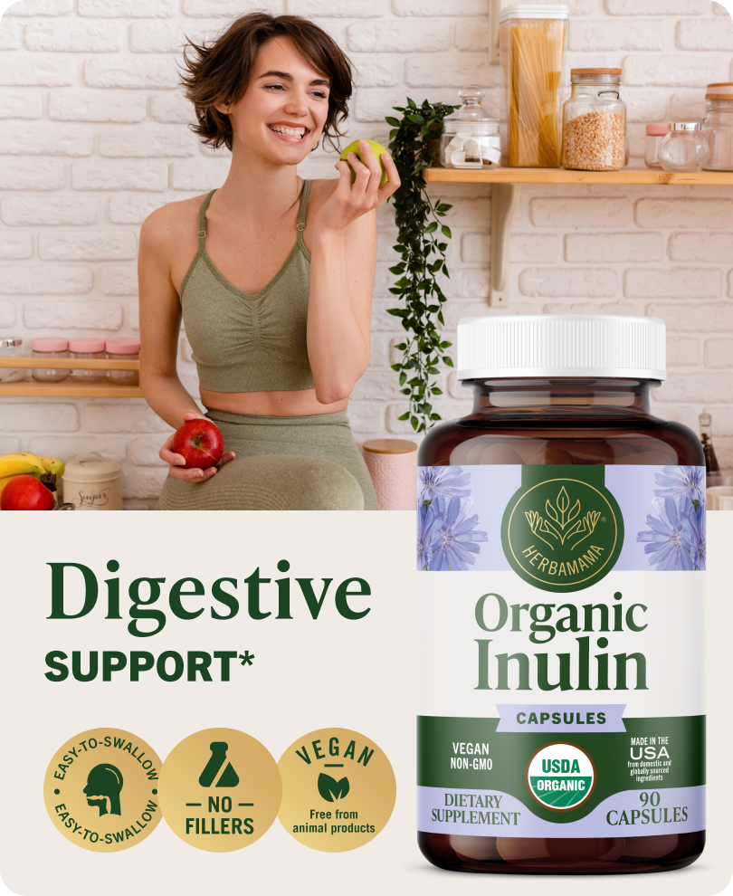 USDA Organic Inulin Capsules - 90 CT