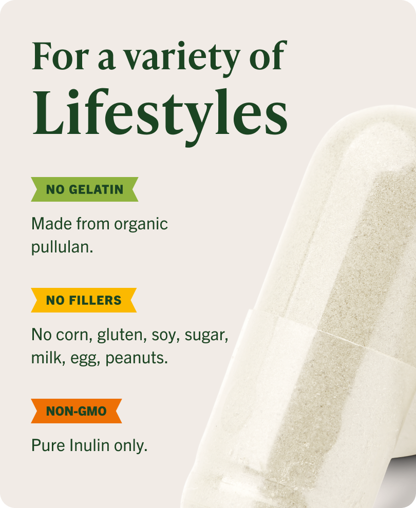 USDA Organic Inulin Capsules - 90 CT