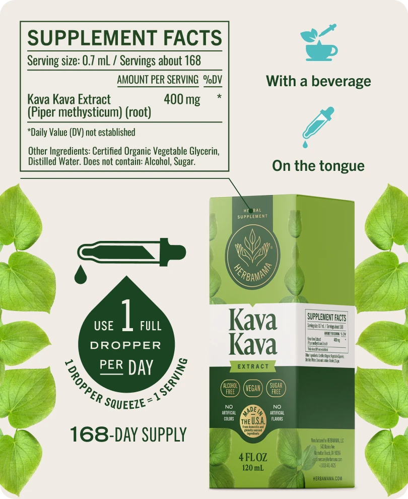 Kava Kava Drops - 4 Fl. Oz. Bottle
