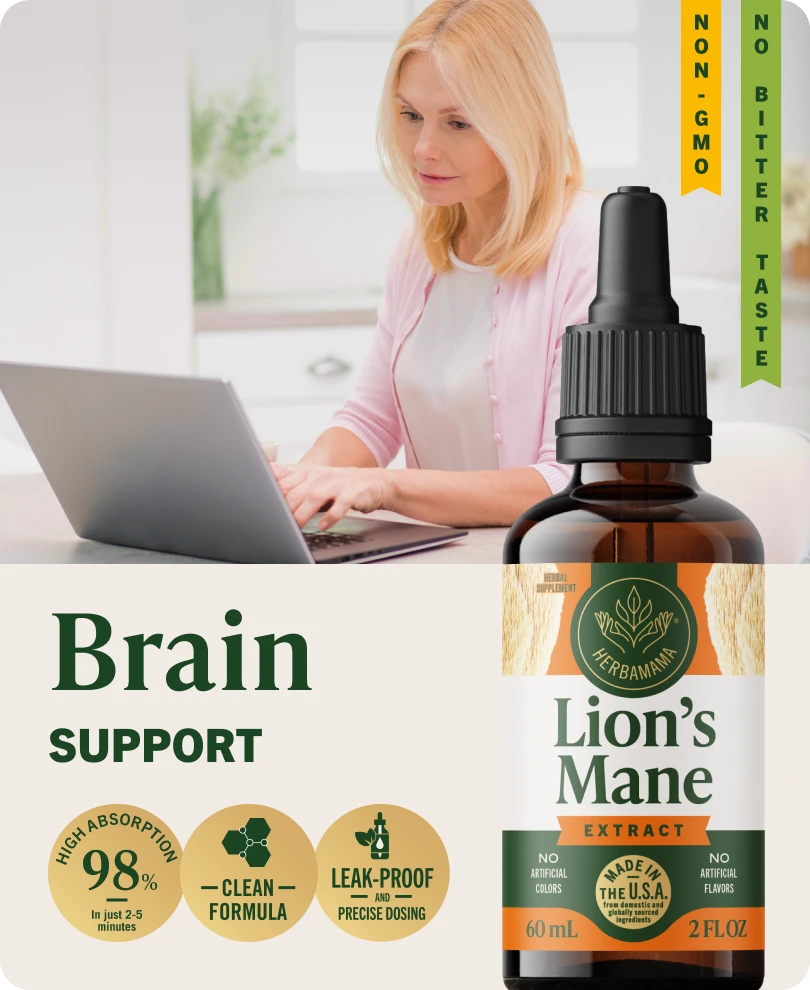 Lion's Mane Extract Drops - 2 Fl. Oz. Bottle