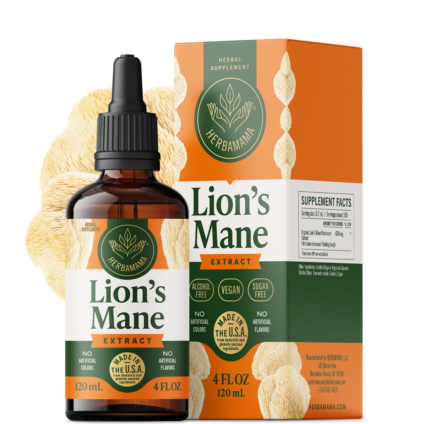 Lion's Mane Extract Drops - 4 Fl. Oz. Bottle