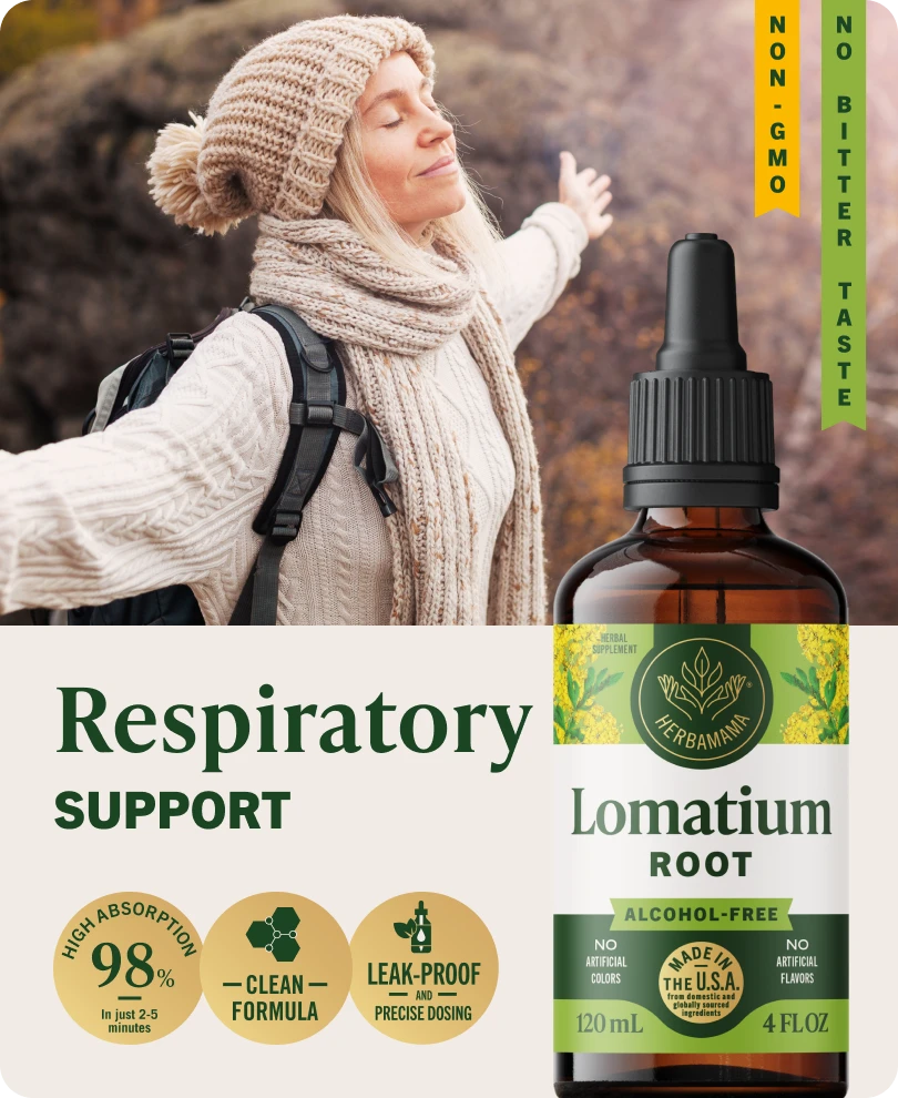 Lomatium Drops - 4 Fl. Oz. Bottle