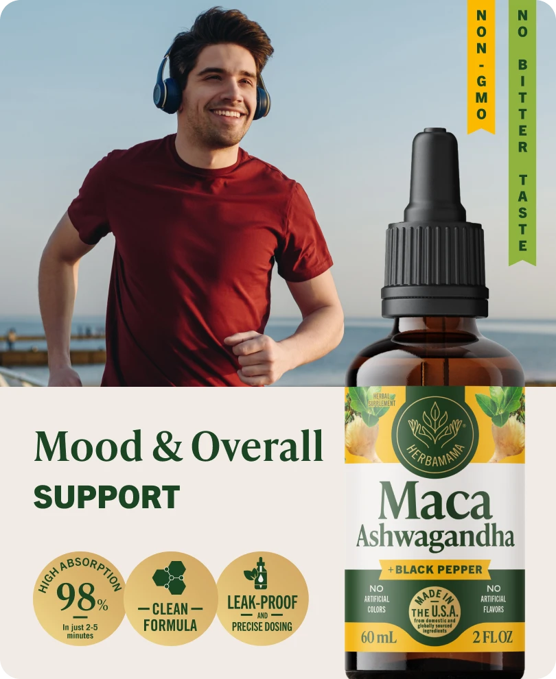 Maca Ashwagandha Drops - 2 Fl. Oz. Bottle