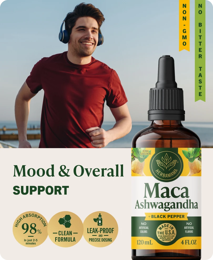 Maca Ashwagandha Drops - 4 Fl. Oz. Bottle