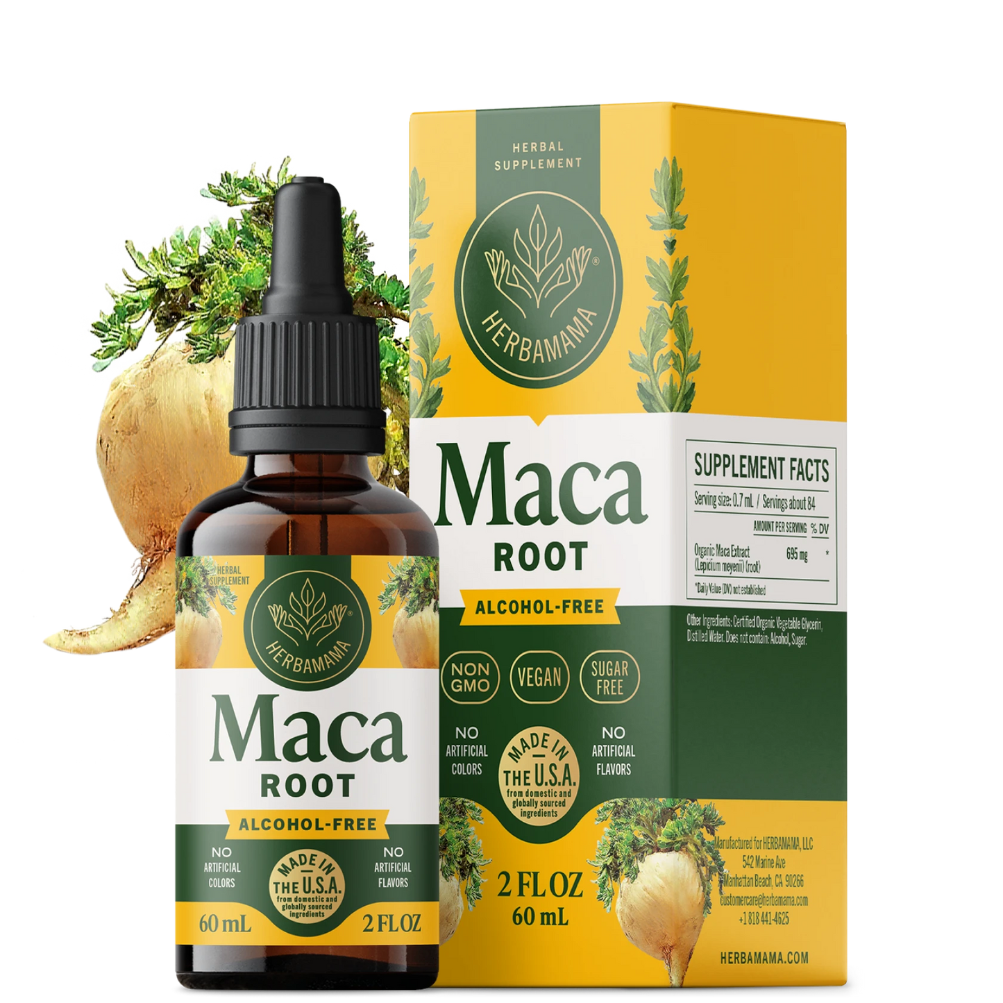 Maca Root Drops - 2 Fl. Oz. Bottle