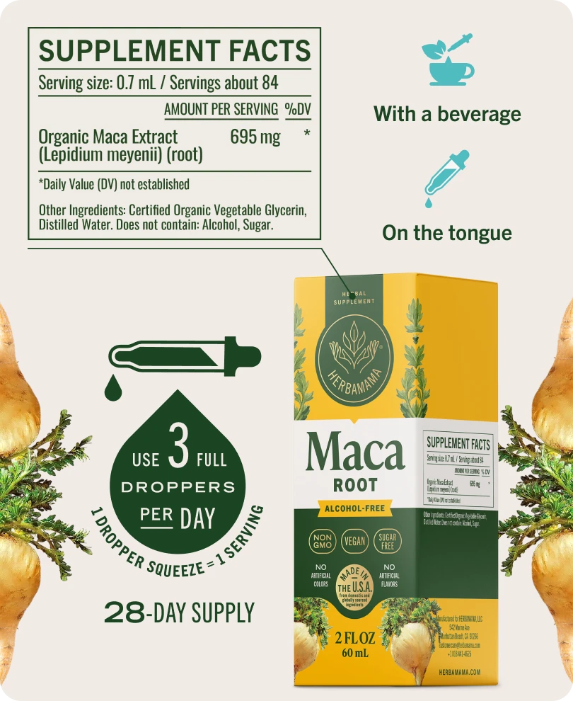 Maca Root Drops - 2 Fl. Oz. Bottle